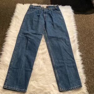Vintage Levi’s Jeans 547 Mens 34X32 Loose‎ Fit Loose Pleated Orange Label Tab